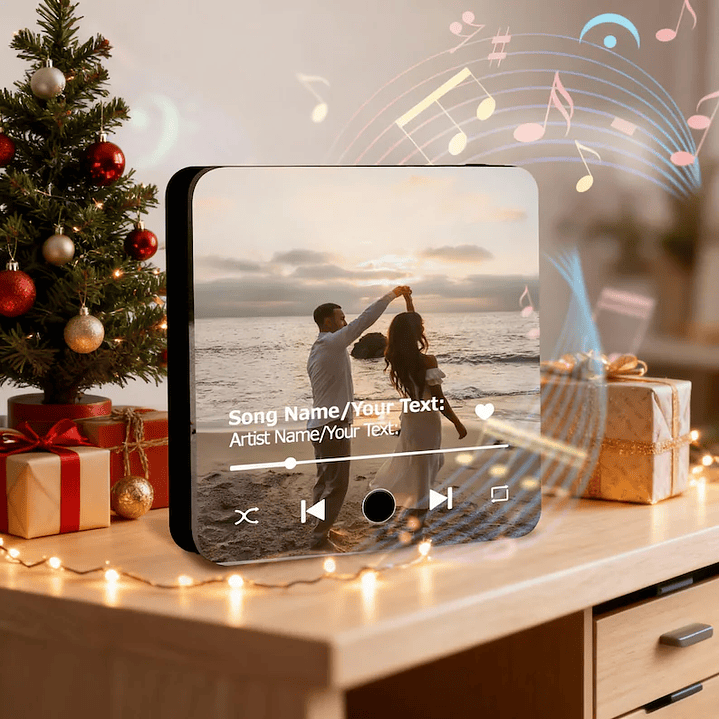 Imán Musical con foto Bluetooth Recargable 10x10 cm 17