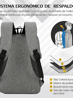 SET MOCHILA + BANANO + ESTUCHE SAJA BOYS CON ENTRADA USB