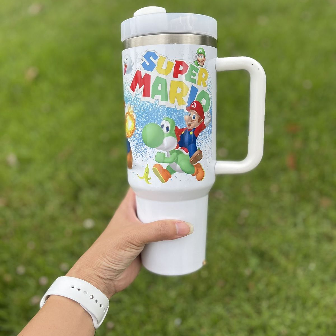 Vaso Térmico Personalizado Super Mario Bros. 1