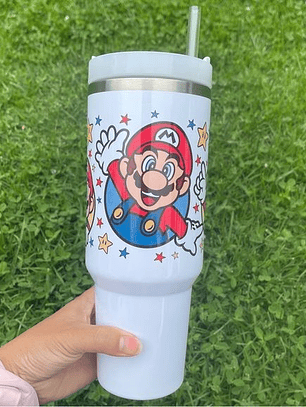 Vaso Térmico Personalizado Super Mario Bros.