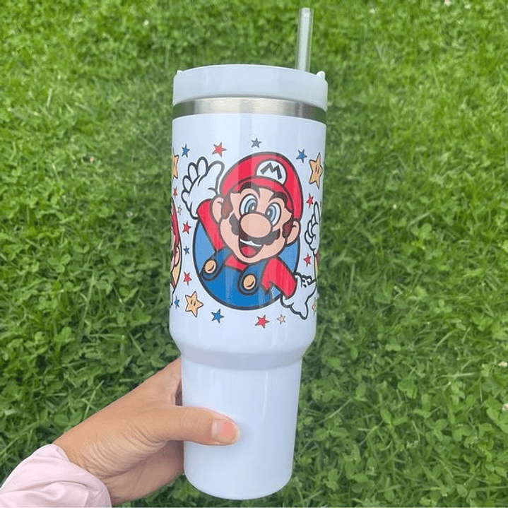 Vaso Térmico Personalizado Super Mario Bros. 1