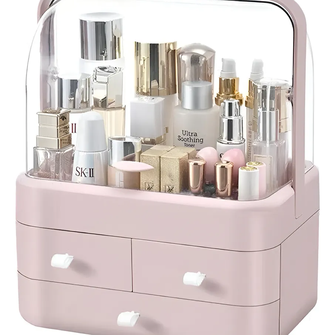 ORGANIZADOR COSMETICOS CON GUARDAPOLVO 1