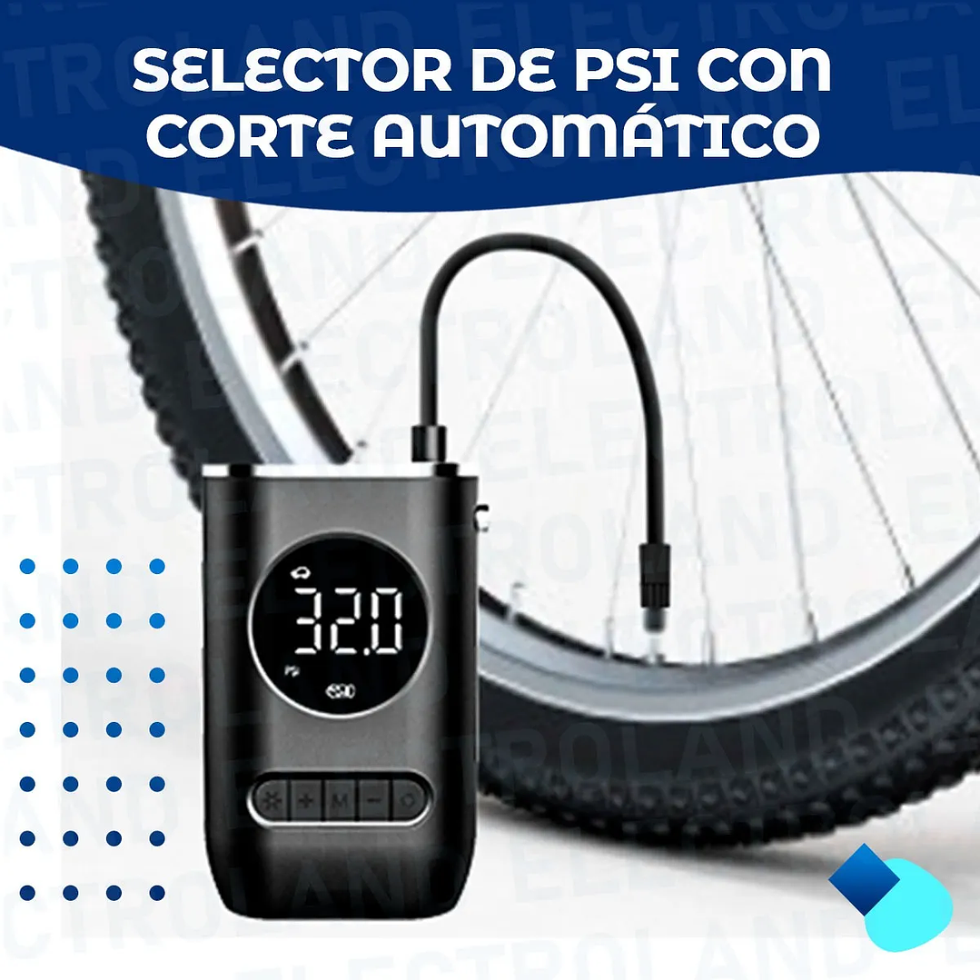Compresor Aire 150psi Auto Moto Bicicleta Power Bank 3