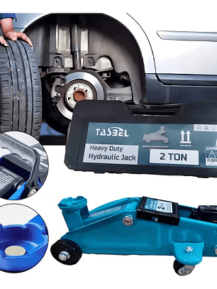🚗🔧 GATA HIDRÁULICA TASBEL TIPO CAIMÁN 2 TONELADAS 🔧🚗