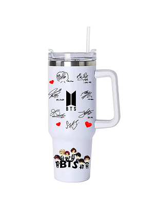 Vaso Térmico BTS 1.2 Litros Acero Inoxidable con Bombilla