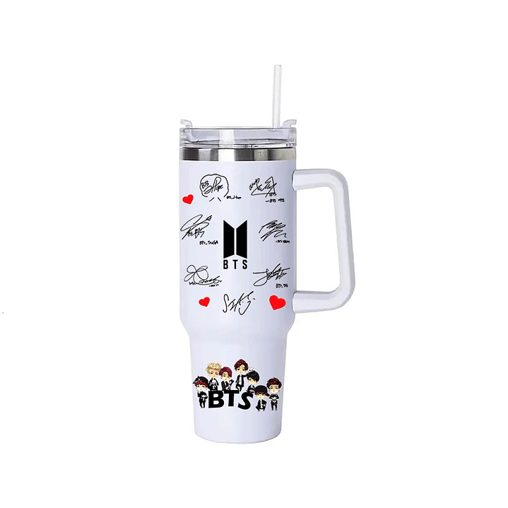 Vaso Térmico BTS 1.2 Litros Acero Inoxidable con Bombilla 1