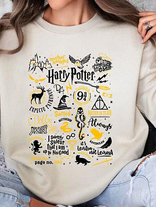 Polerón Harry Potter – Diseño Mágico Hogwarts ✨