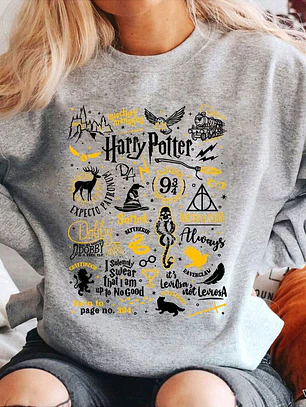 Polerón Harry Potter – Diseño Mágico Hogwarts ✨