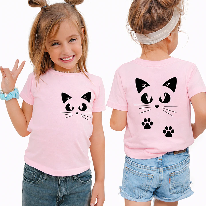Polera Estampada gatito kawaii 3