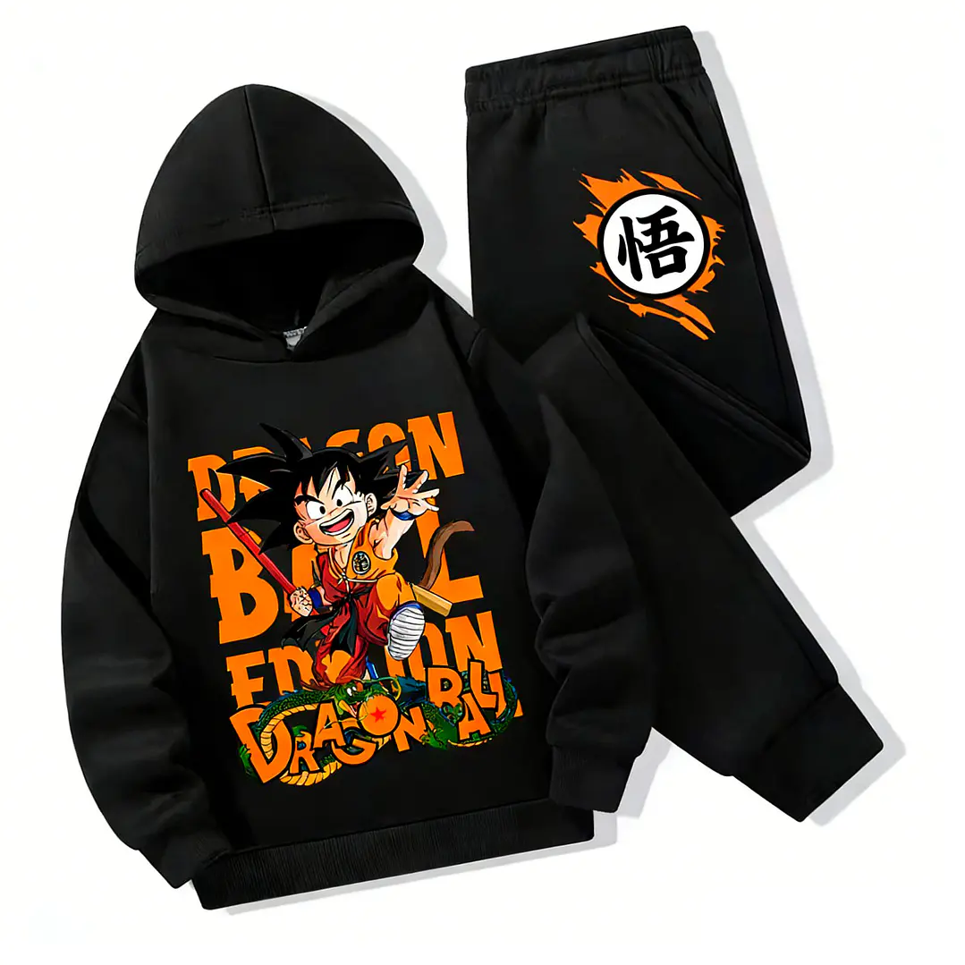 conjunto buzo completo dragon ball letras 6