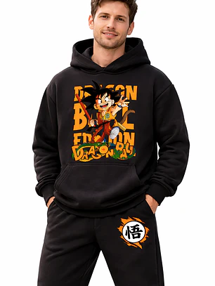 conjunto buzo completo dragon ball letras