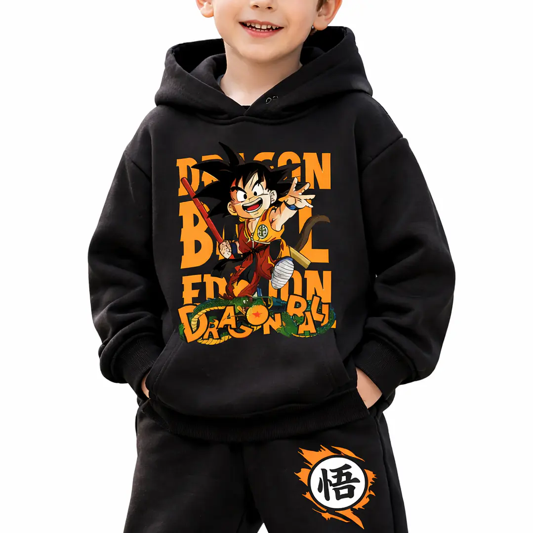 conjunto buzo completo dragon ball letras 7