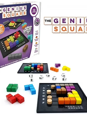 The Genius Square – ¡Ganador del premio al Juego del Año! ¡Más de 60000 soluciones STEM Pu The Happy Puzzle Company The Happy Puzzle Company