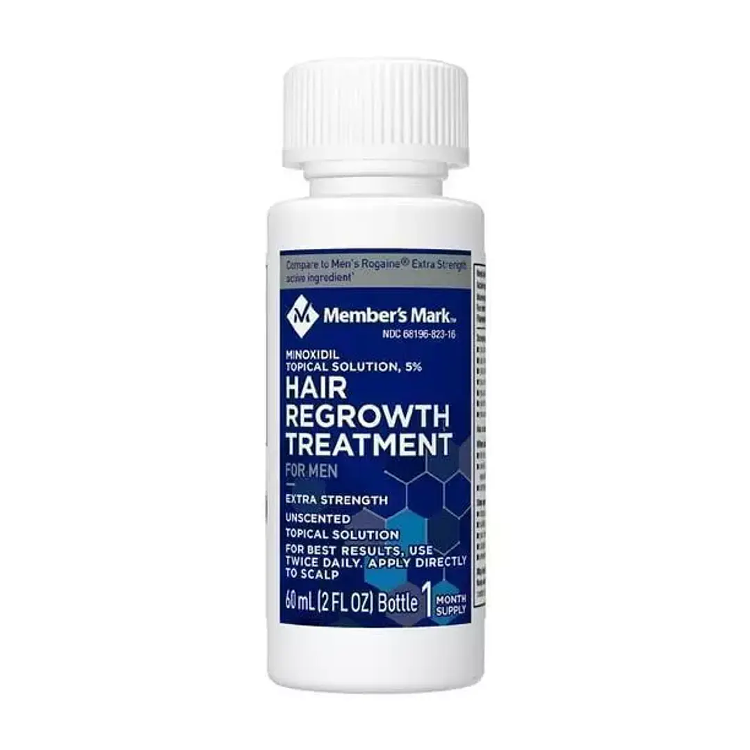 Minoxidil Member’s Mark 5% 1 mes + dermaroller estuche 2