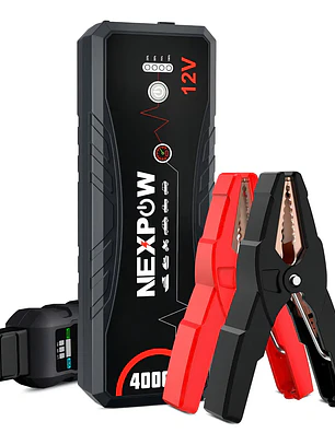 Arrancador De Batería 4000a Portátil NEXPOW Para Coche 8 Cilindros