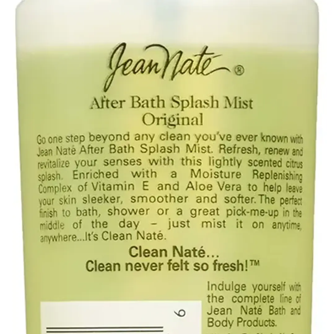 Perfume Jean Nate para después del baño, 240 ml, con vitamina E y aloe 2