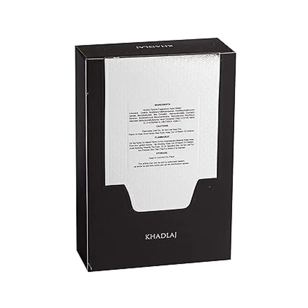 Khadlaj Shiyaaka Silver Eau de Parfum en espray para hombre, 3.4 onzas 3