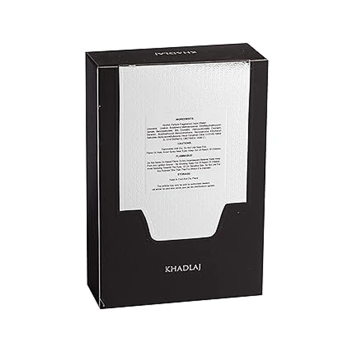 Khadlaj Shiyaaka Silver Eau de Parfum en espray para hombre, 3.4 onzas 3