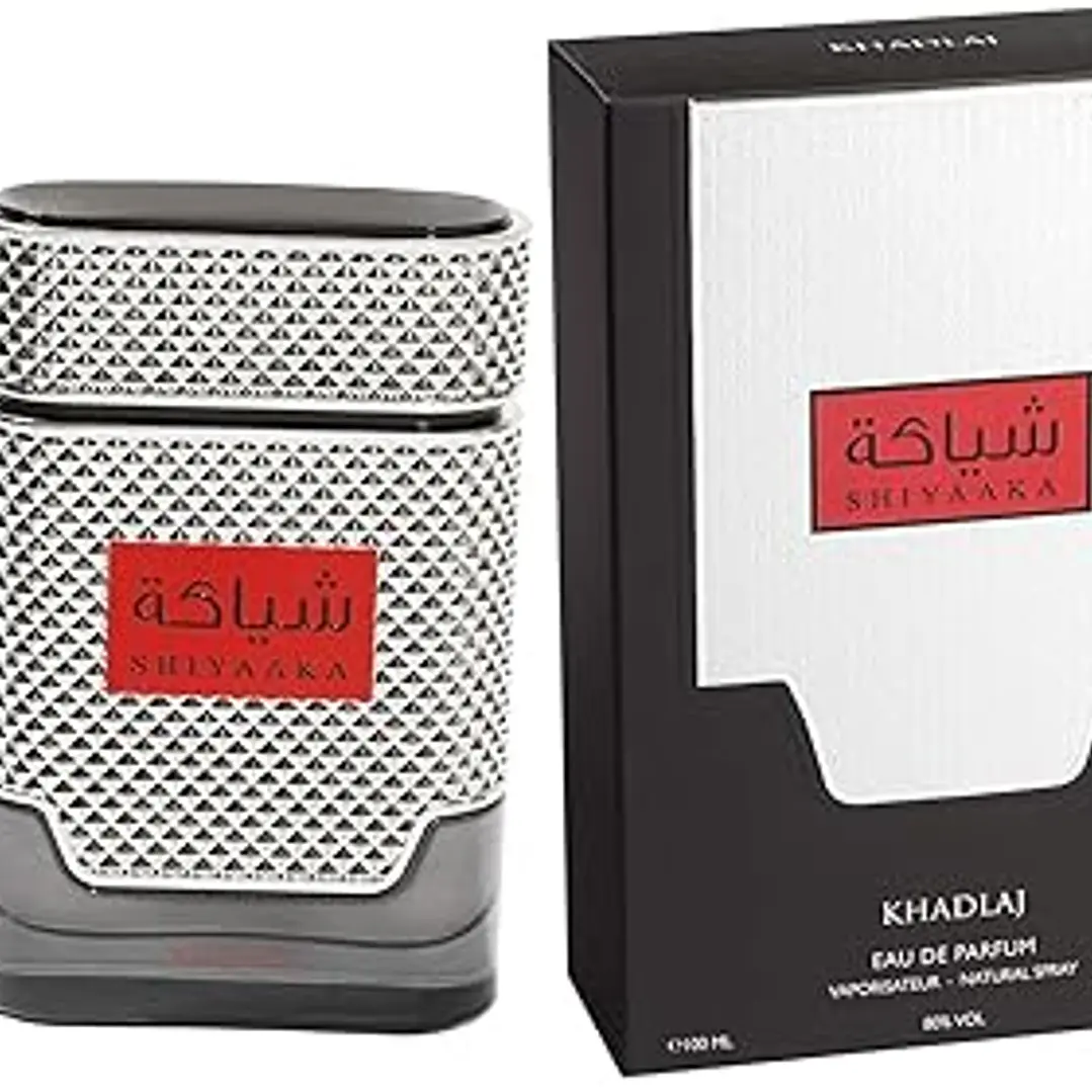 Khadlaj Shiyaaka Silver Eau de Parfum en espray para hombre, 3.4 onzas 1