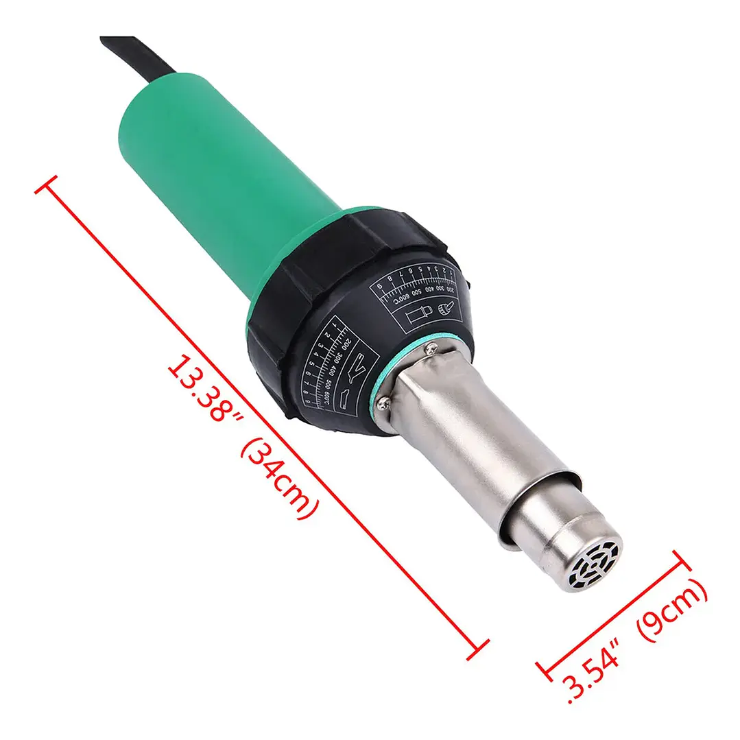 Kit De Máquina De Soldadura De Aire Caliente 1600w Soldador 6