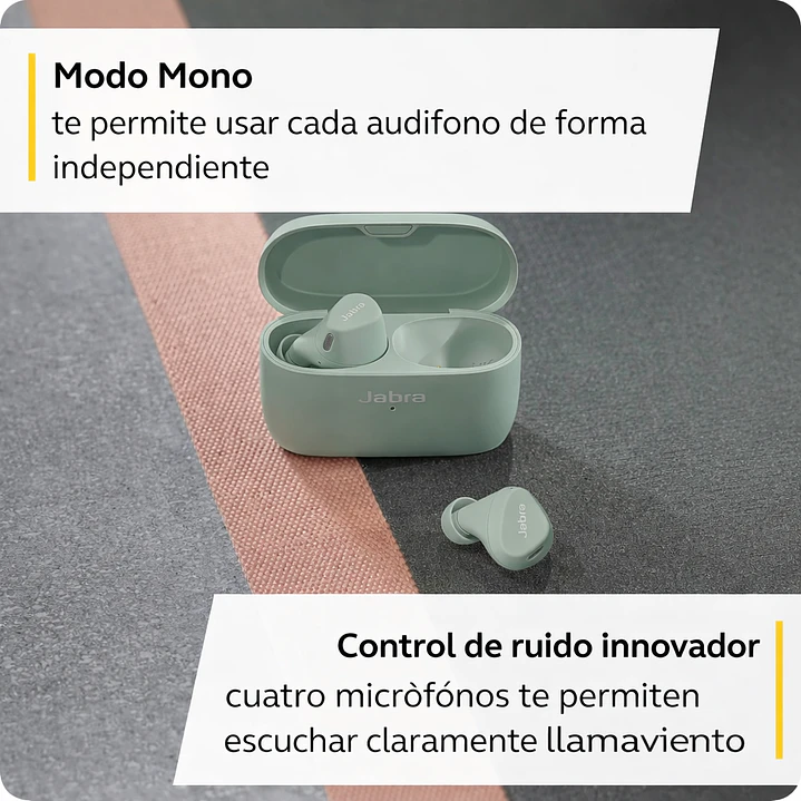 Auriculares Inalámbricos Bluetooth Jabra Elite 4 Active – True Wireless (Color Mint) 5
