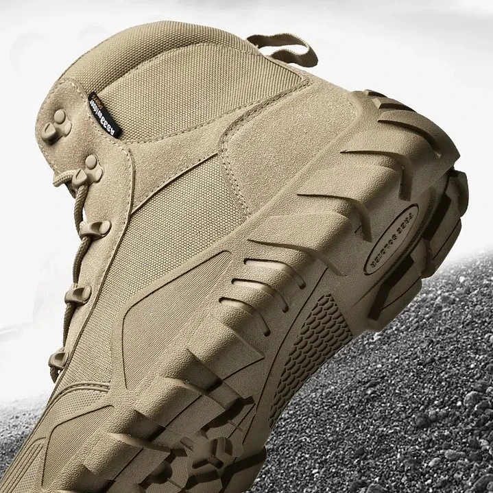 Botas Tácticas Outdoor Hombre – Resistentes e Impermeables (Color Arena) talla 43 5