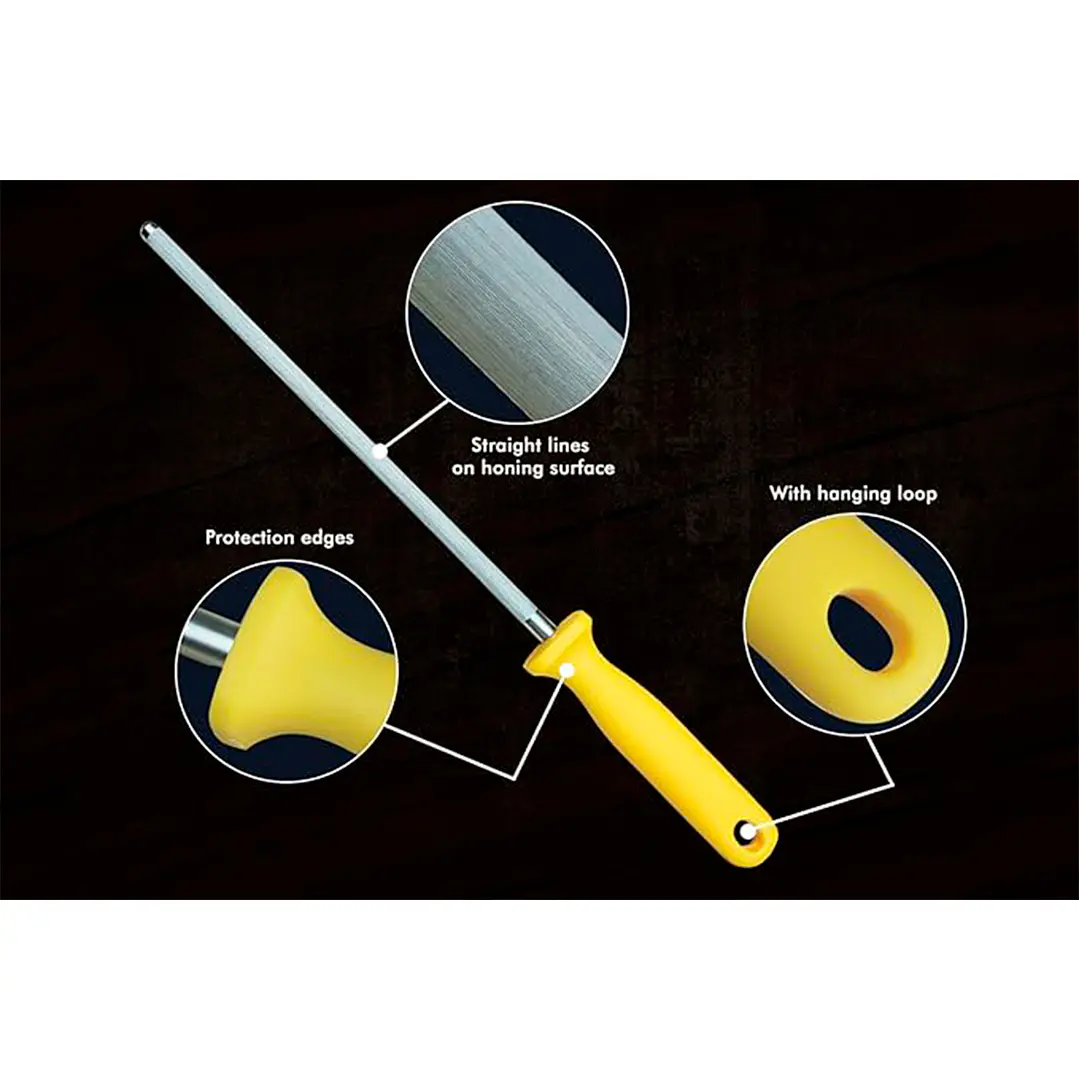 Afilador de cuchillos profesional de acero Solingen Alemania de 9 pulgadas - SMI 4