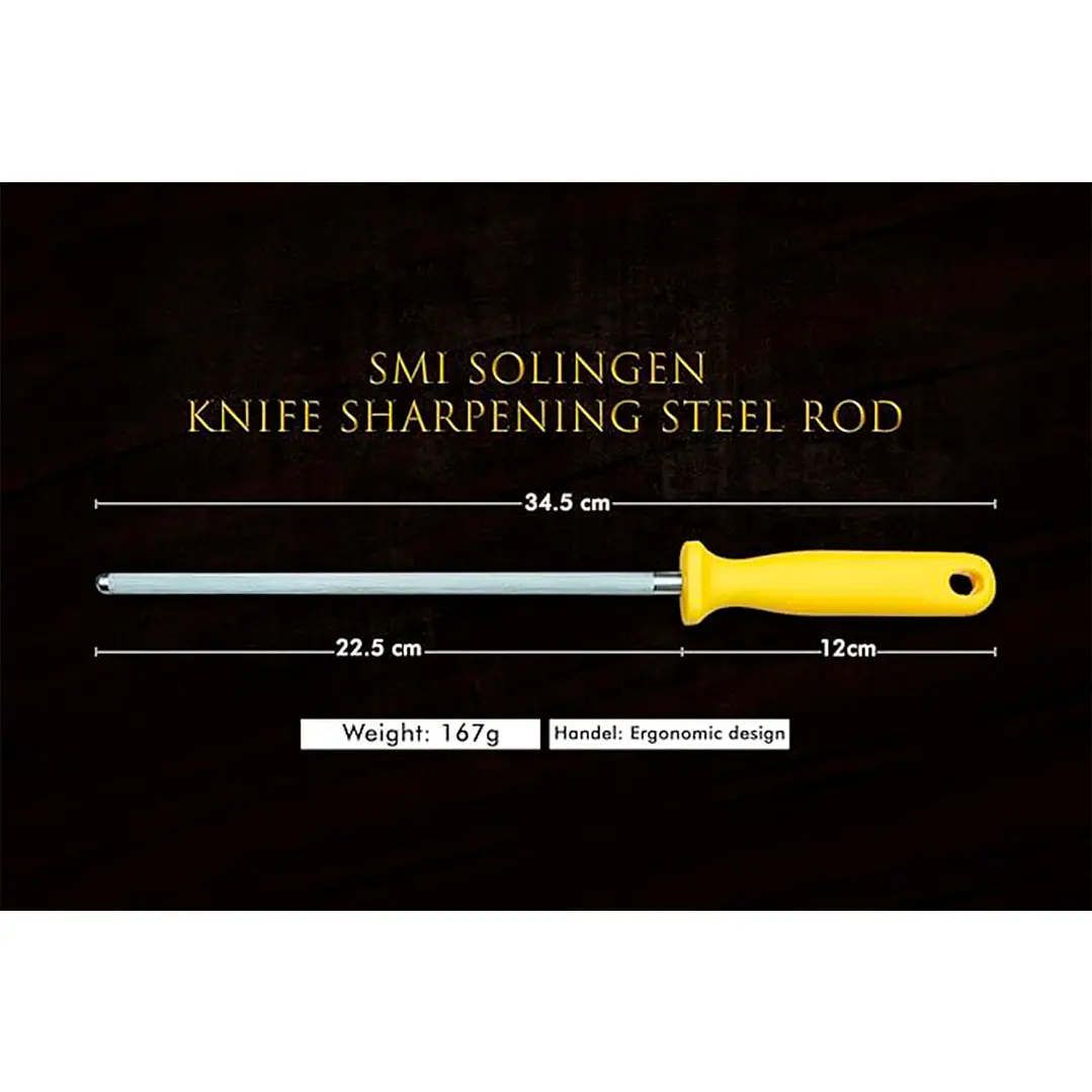 Afilador de cuchillos profesional de acero Solingen Alemania de 9 pulgadas - SMI 5