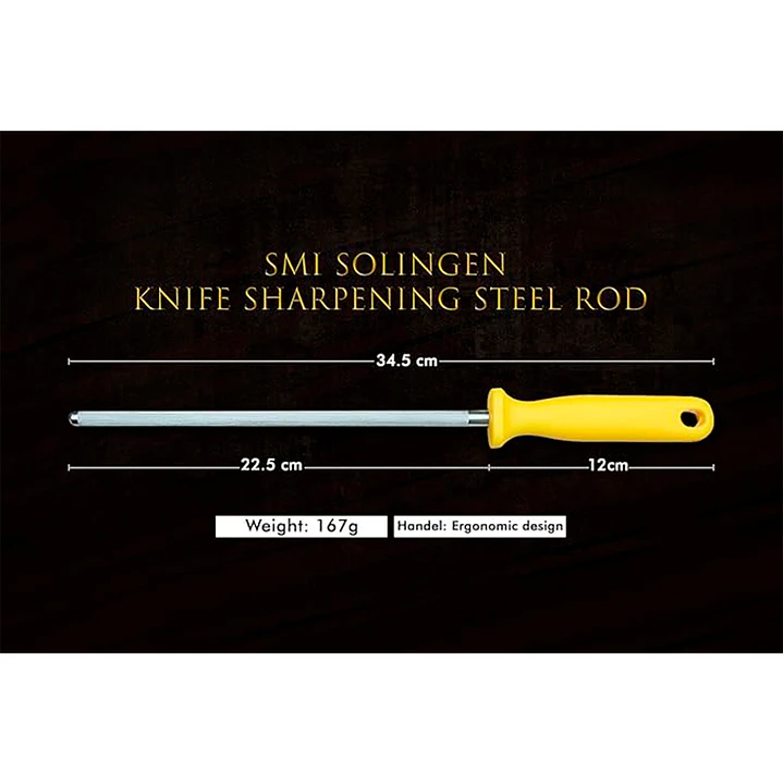 Afilador de cuchillos profesional de acero Solingen Alemania de 9 pulgadas - SMI 5