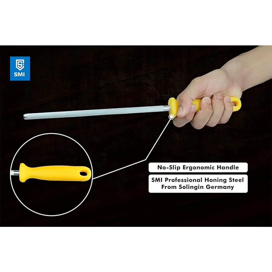 Afilador de cuchillos profesional de acero Solingen Alemania de 9 pulgadas - SMI 6