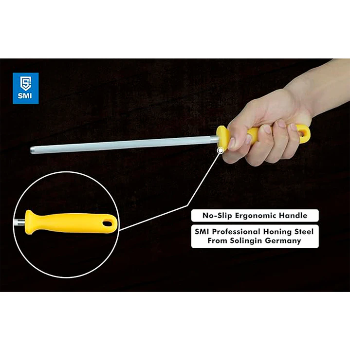 Afilador de cuchillos profesional de acero Solingen Alemania de 9 pulgadas - SMI 6