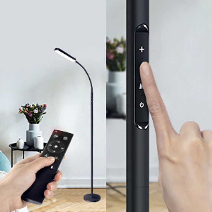 Lámpara de Piso LED Wio-Mio con Control Remoto y Táctil 7