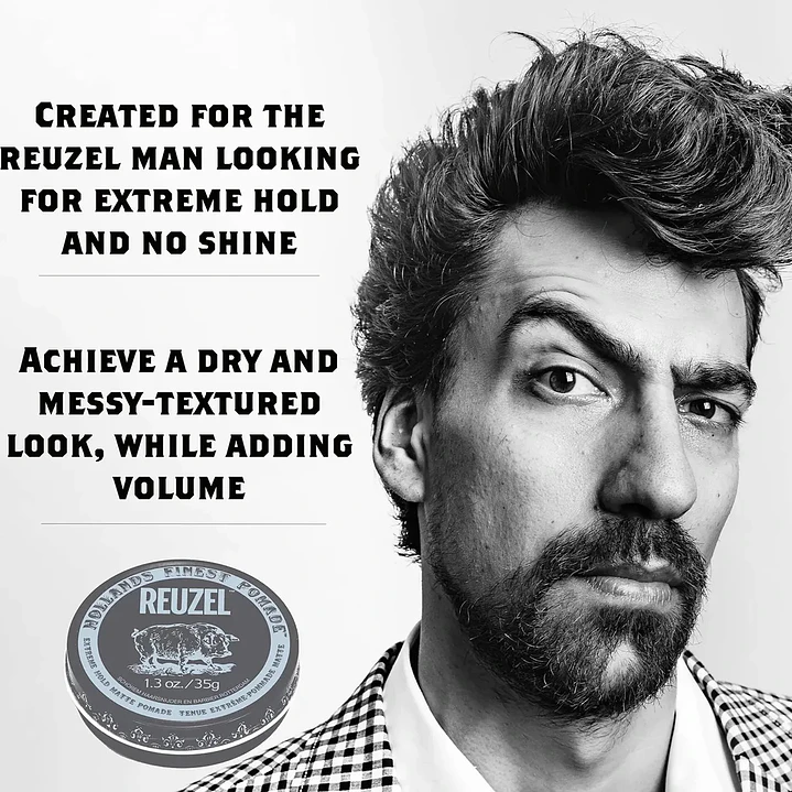 Reuzel Pomada Mate de Fijación Extrema 35 gr 6
