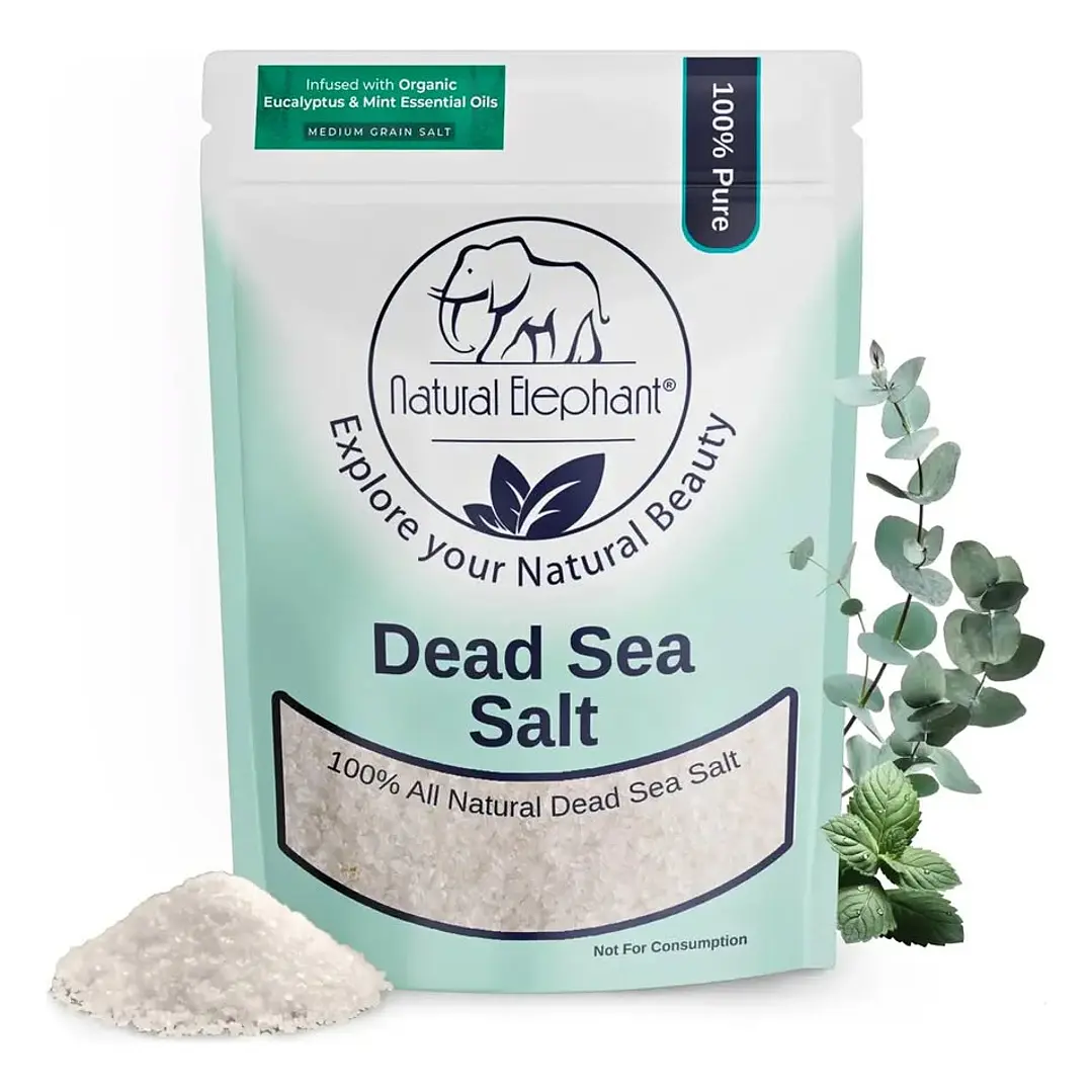 Sal De Baño Natural Elefante Mar Muerto 1 Kg 100% Natural 1