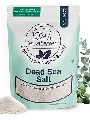 Sal De Baño Natural Elefante Mar Muerto 1 Kg 100% Natural