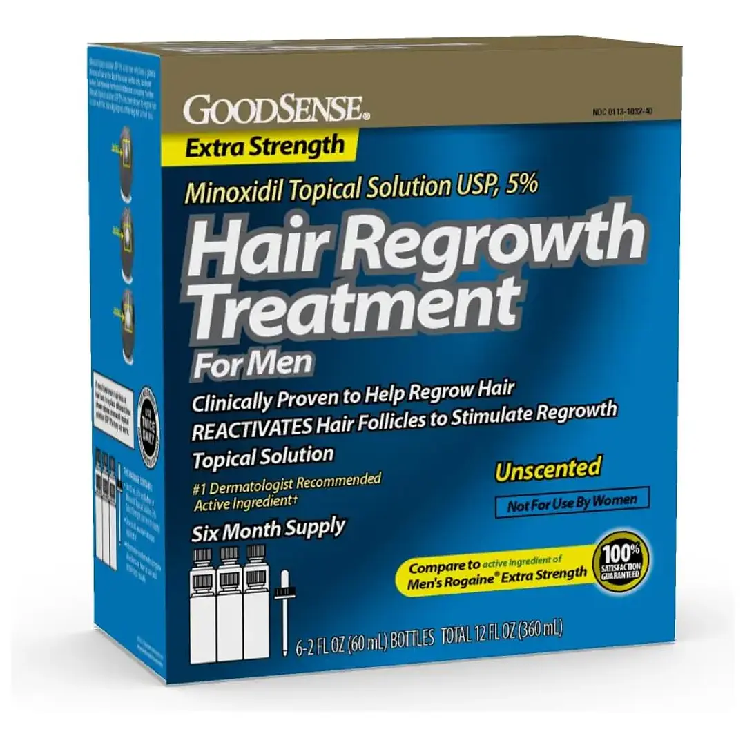 Tratamiento para el crecimiento del cabello GoodSense Minoxidil 5% 360 ml para hombres 1