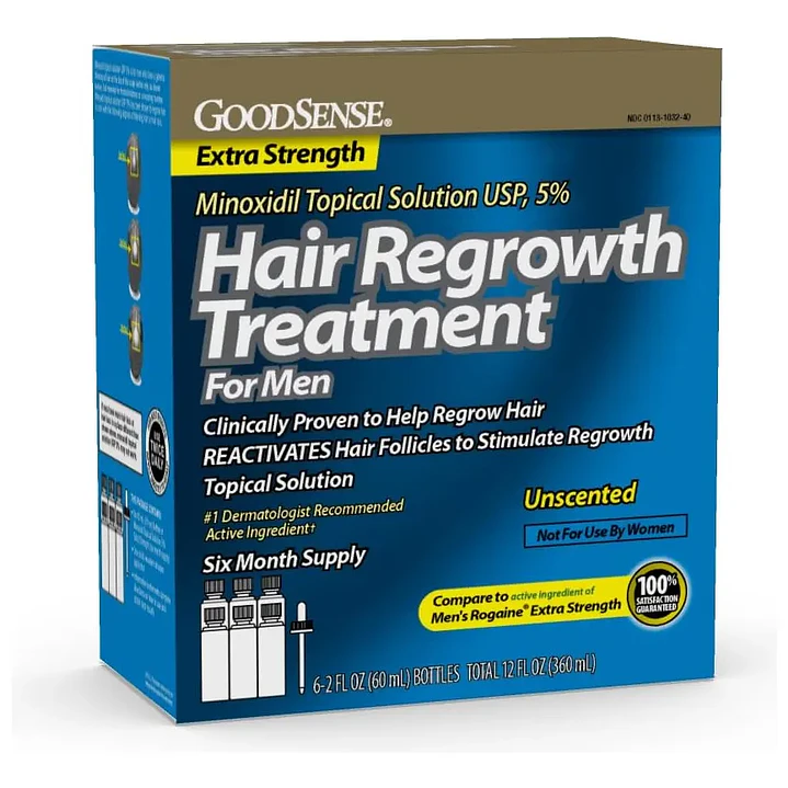 Tratamiento para el crecimiento del cabello GoodSense Minoxidil 5% 360 ml para hombres 1