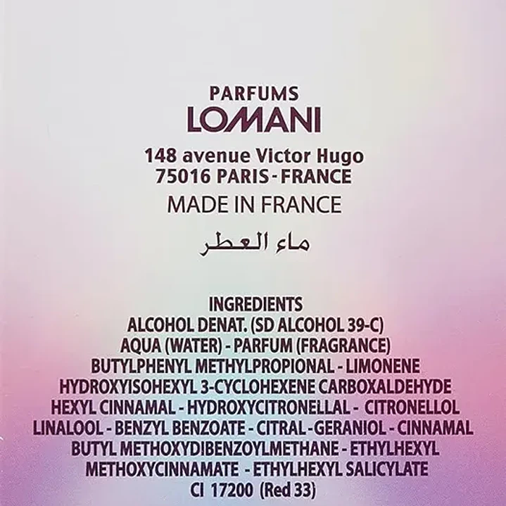 Perfume Miss Lomani Paris 100 Ml Eau De Parfum 3