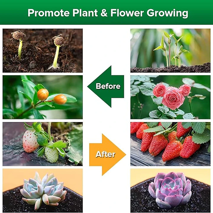 3 Bombillas LED para cultivo SANSI para semillas y verduras, luz de crecimiento de espectro completo de 10W (equivalente a 150 vatios) con lente óptica para plantas de interior, alto PPFD, base E26 4