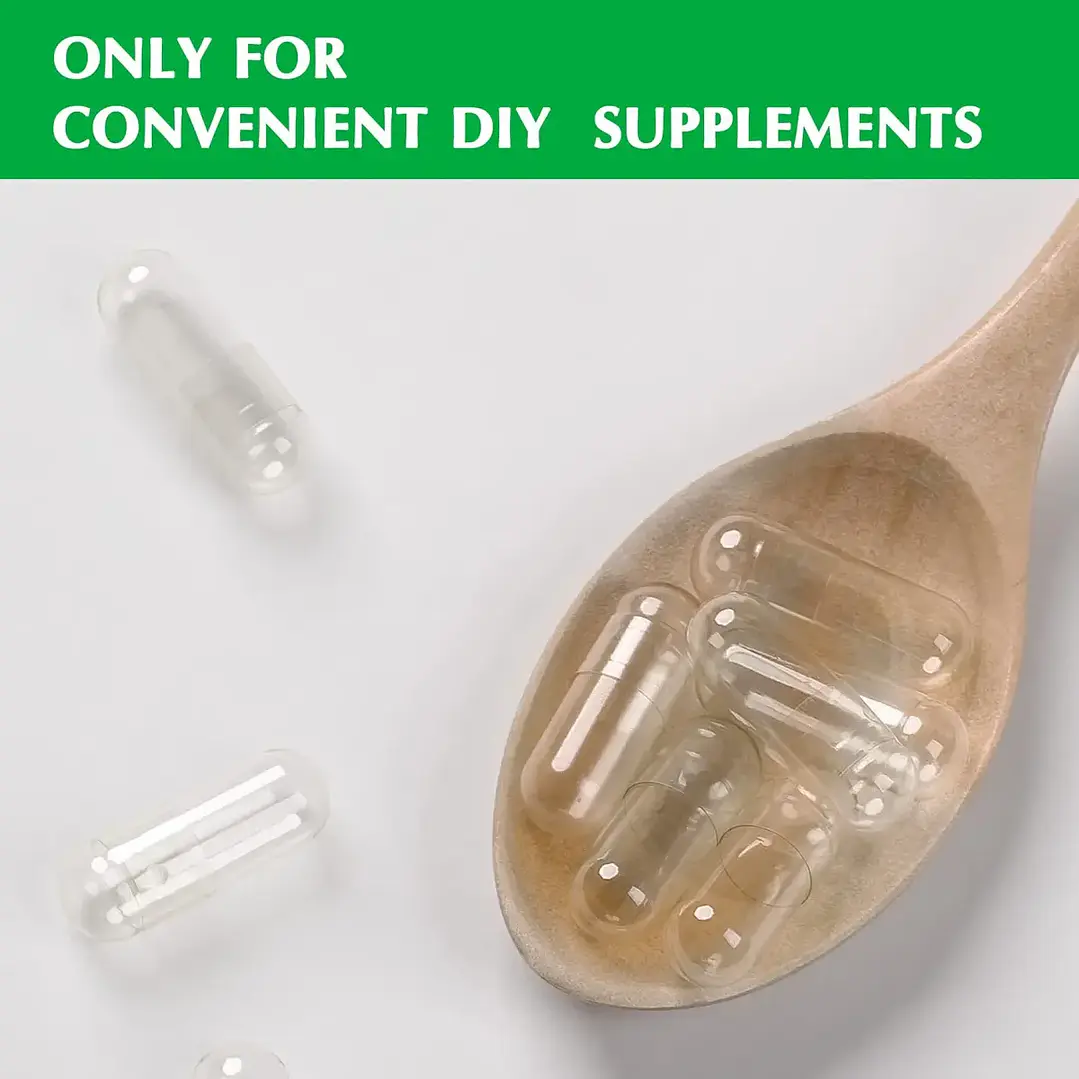 Cápsulas Vacías Wananfu 00 Vegetarianas 500 Unid 3