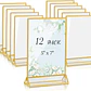 12 Soportes acrílicos para letreros de 5 x 7 pulgadas , mesas, bodas , restaurante - Miniatura 1