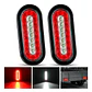 Luces Traseras LED Ovaladas 6” Nilight – Pack 2 Unidades (Rojo/Blanco) – 12V – IP67 - Miniatura 1
