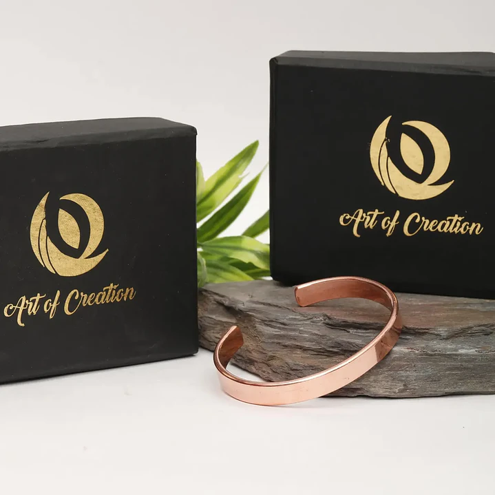 Pulsera de Cobre Puro Hecha a Mano Unisex – Art of Creation 1