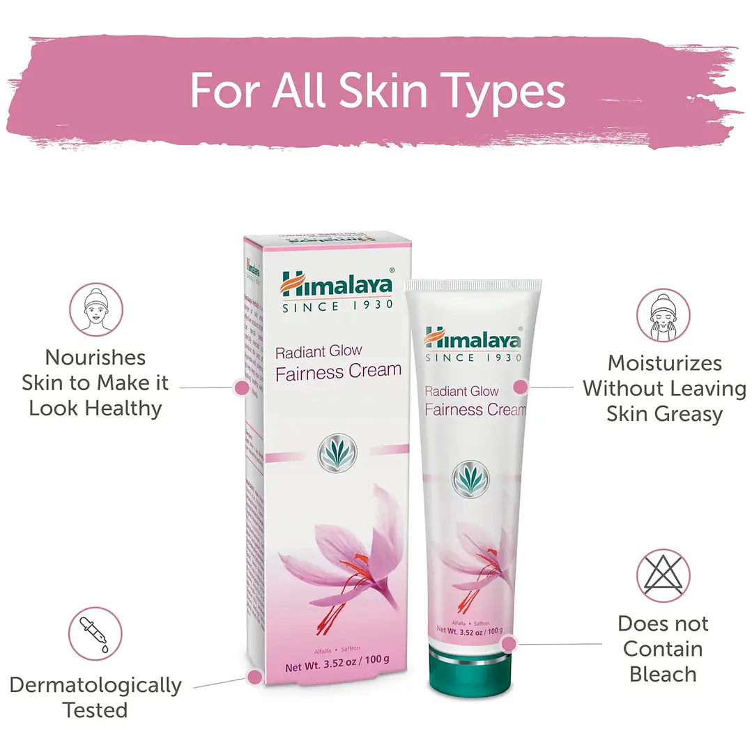 Crema Himalaya Radiant Glow Fairness 100 G Para Manchas Oscuras 2