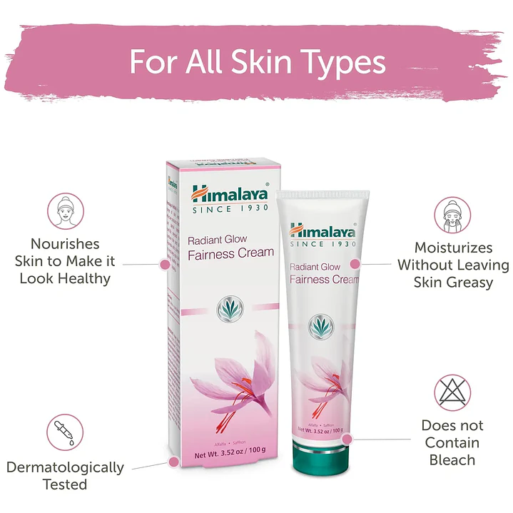 Crema Himalaya Radiant Glow Fairness 100 G Para Manchas Oscuras 2