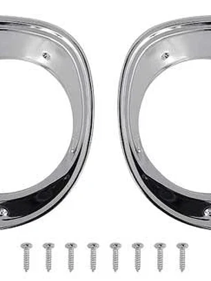 biseles cromados chevy/gmc OER CX1433 1958-59 Compatible con embellecedores de faros delanteros