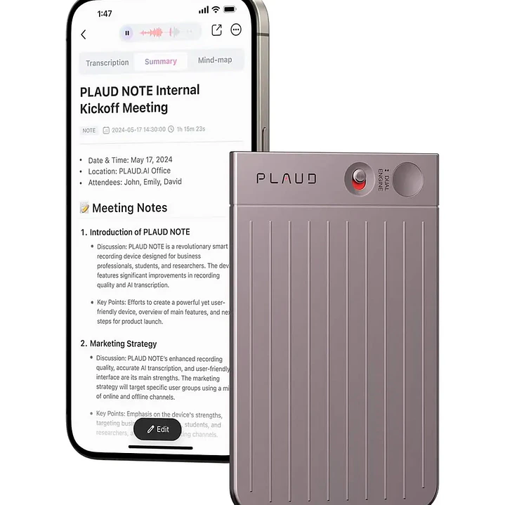 Grabadora De Voz Ai Plaud Note Transcribe 112 Idiomas 64 Gb 1