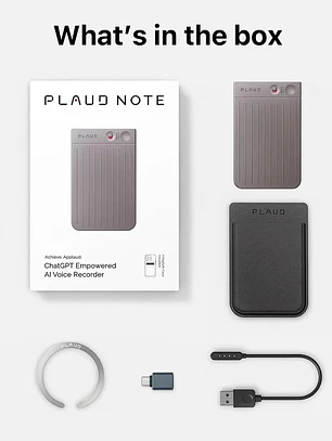 Grabadora De Voz Ai Plaud Note Transcribe 112 Idiomas 64 Gb