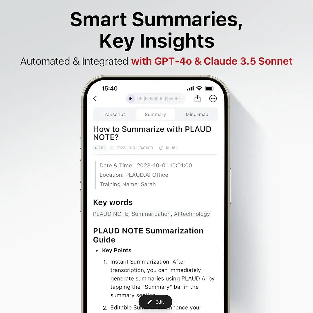 Grabadora De Voz Ai Plaud Note Transcribe 112 Idiomas 64 Gb 4
