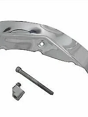 Cubierta de base de cilindro lateral izquierdo cromada para Harley Davidson por V-Twin